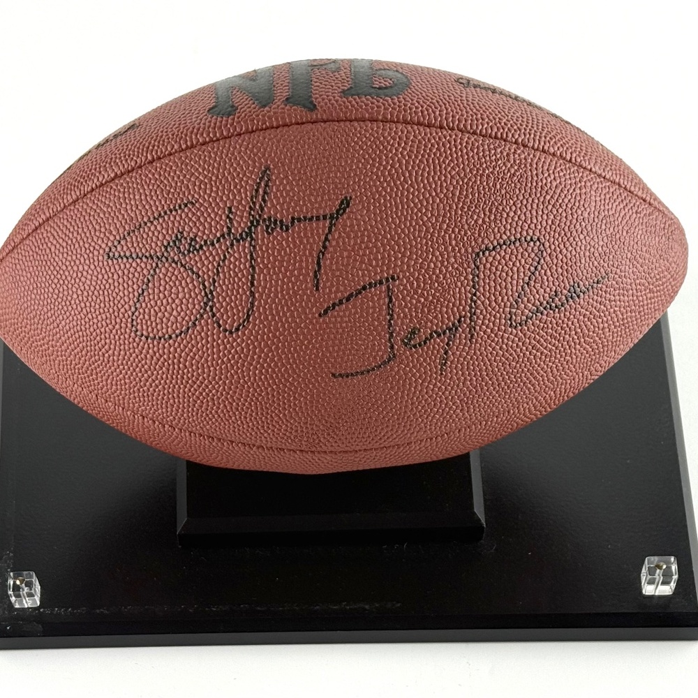 Autographed Steve Young and Jerry Rice, Wilson Official NFL Leather Football COA